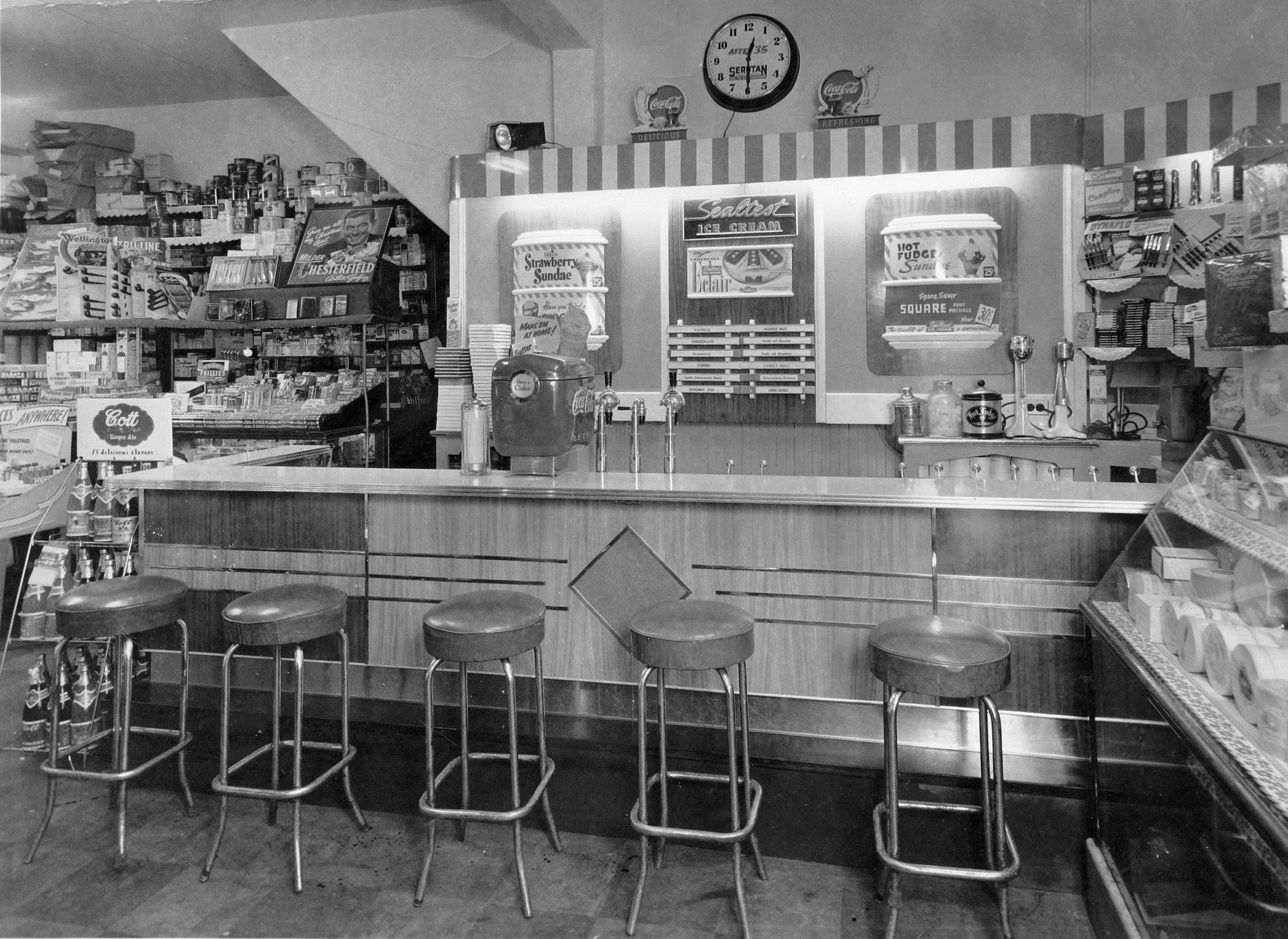 Park Pharmacy’s 1948 nifty new soda fountain